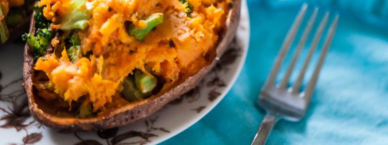 sweet potato cheese broccoli