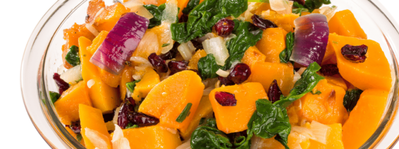 butternut squash with cranberries