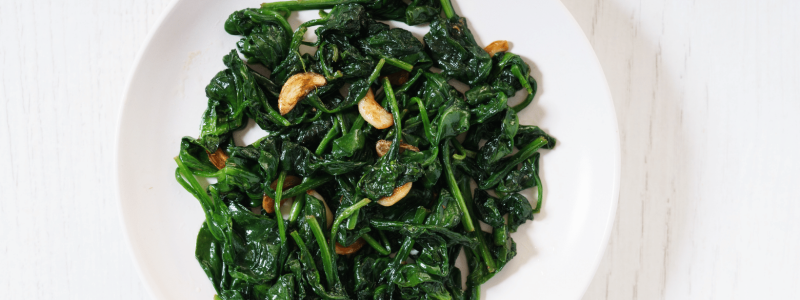 greens and garlic