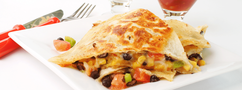 Black bean quessadilla