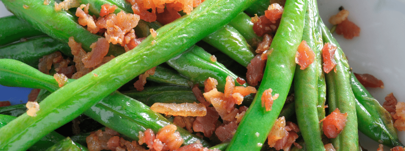 green bean and bacon saute