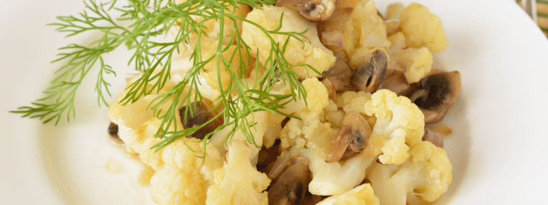 mushroom and cauliflower