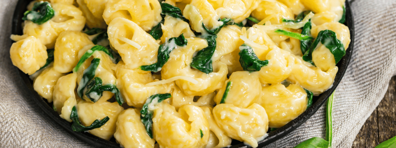 spinach mac n cheese