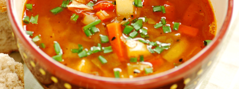 Garden Vegetable Rice Soup