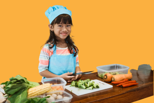 Little Girl Cooking