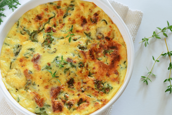 Greens and Bacon Fritatta