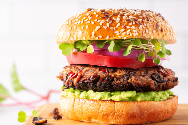 black bean burger