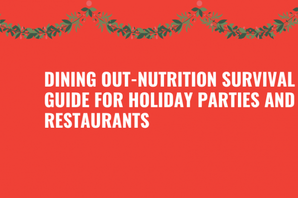 Dining Out - Nutrition Survival Guide for Holiday Parties and Resaurants. 