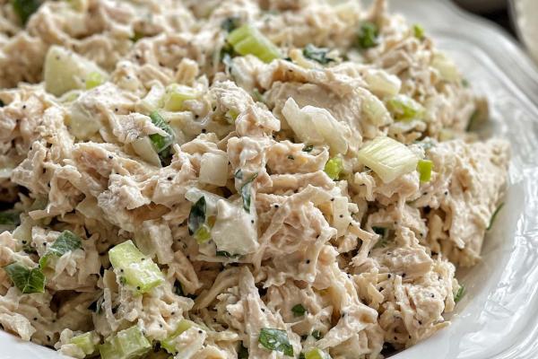 cooked chicken parsley chives dill weed mayo