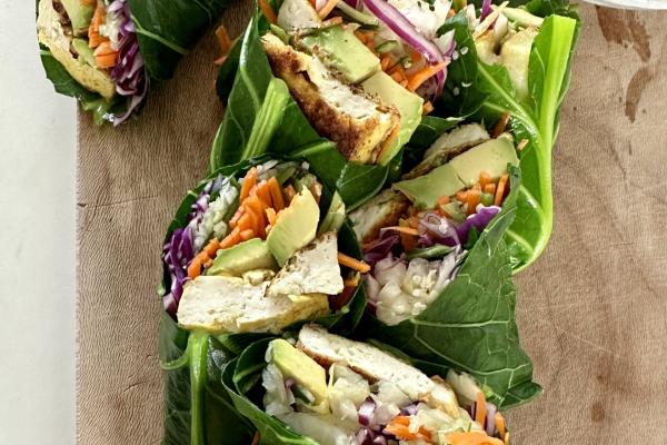 collard leaf carrot cucumber peanut butter
