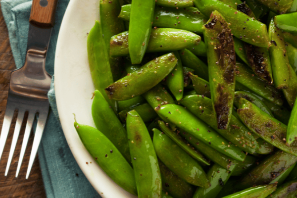 garlic snap peas