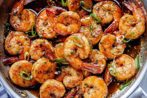 Honey garlic shrimp
