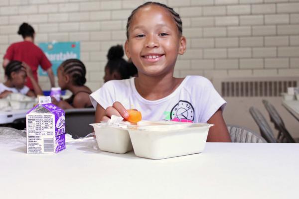 Girl Eating Lunch