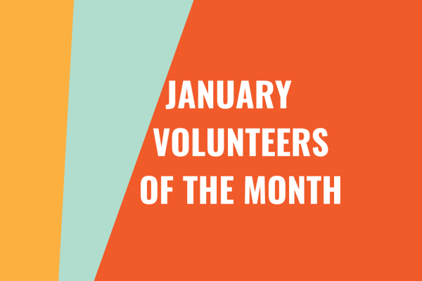 January volunteers of the month