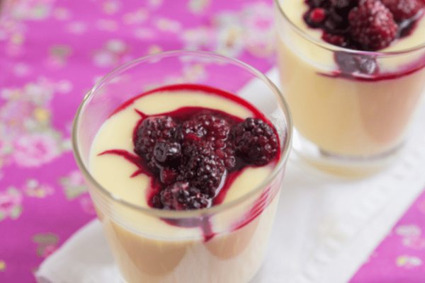 lemon chiffon with fresh berries