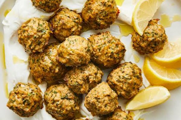 ground chicken fresh herbs Greek yogurt lemon juice