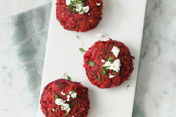 quinoa garlic beets cheese onion