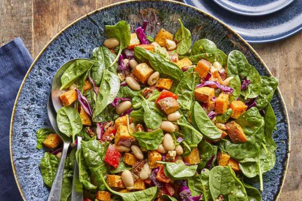 spinach sweet potatoes beans cabbage bell peppers
