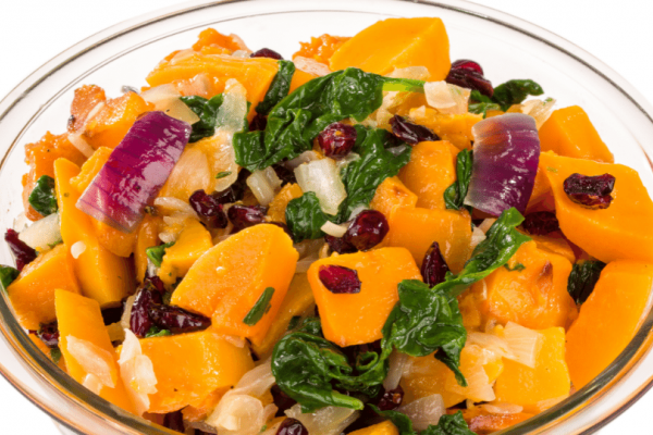 butternut squash with cranberries