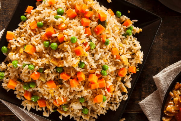 fried rice with mixed vegetables