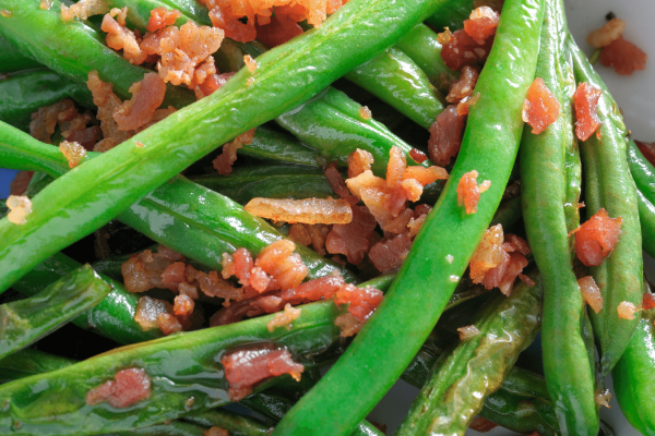 green bean and bacon saute