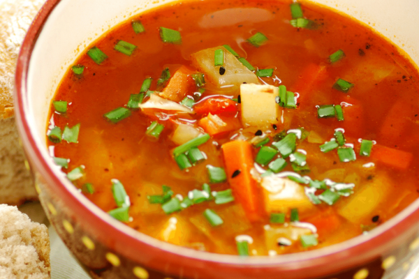 Garden Vegetable Rice Soup