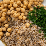 Bulgar and Chickpea ingredients